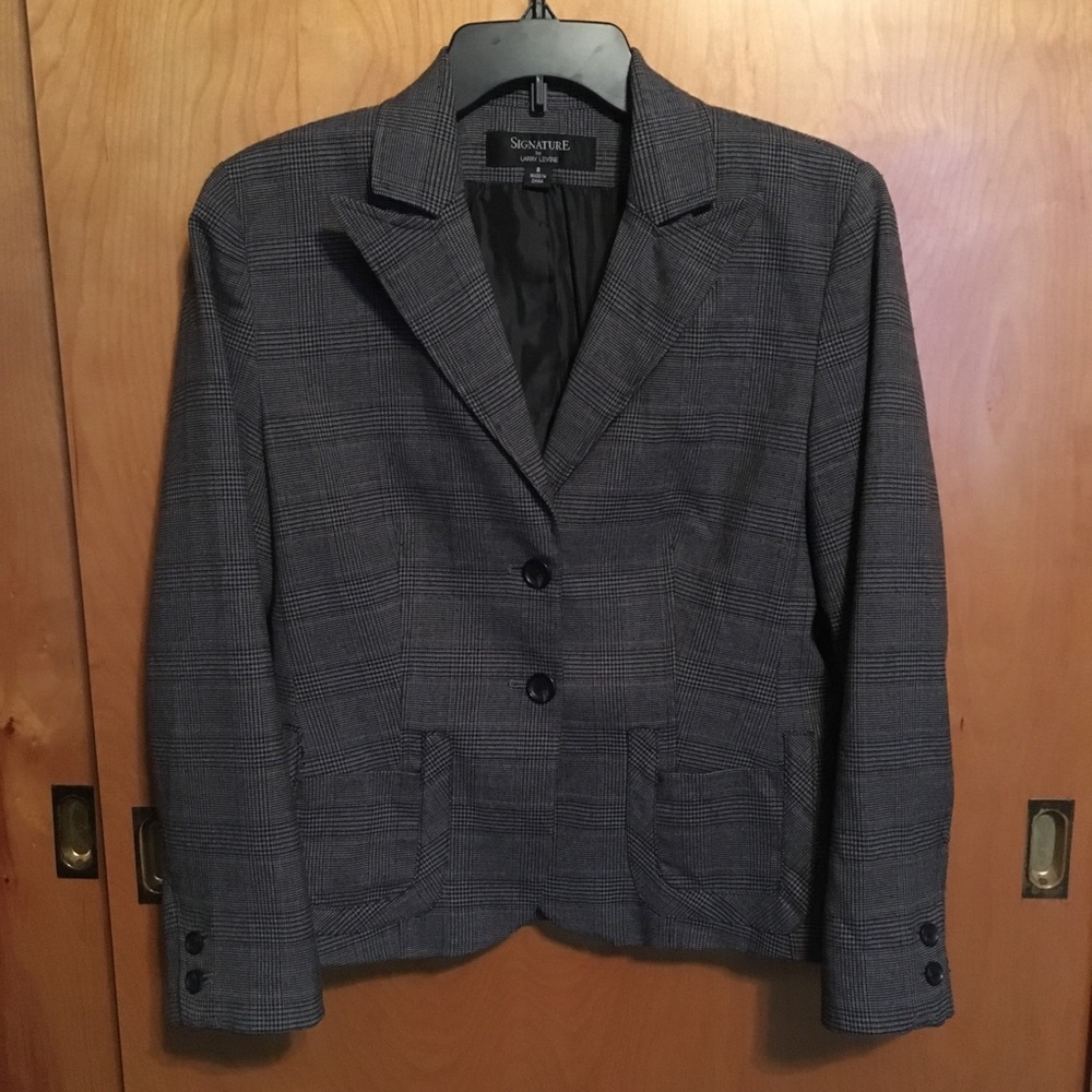 Signature by Larry Levine Gray Blazer